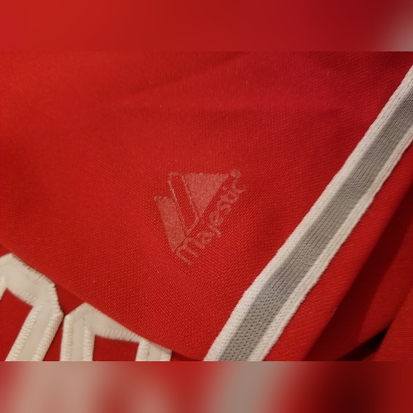 Majestic LA Angels XXL Vladimir Guerrero Red Baseball Jersey Button Shirt 32 - Picture 8 of 8